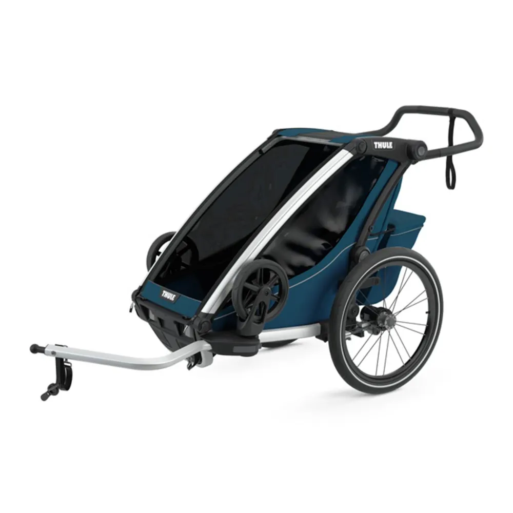Thule Chariot Cross 1 Child Carrier With Cycling Kit  Majola Blue